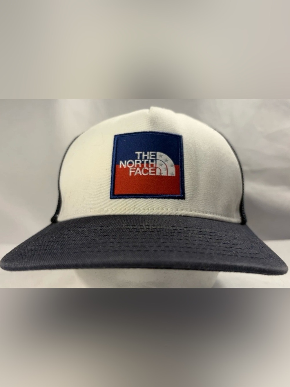 The North Face Hat Red White & Blue Trucker Cap Strapback